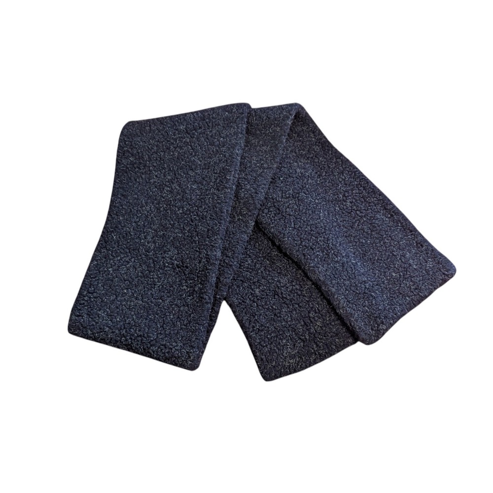 J. Crew Fleece Scarf Vintage Dark Blue Preppy Unisex Thick Normcore Cozy‎